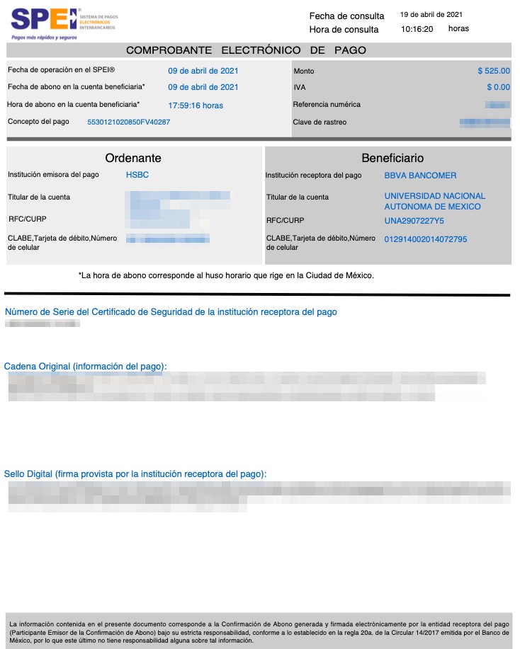 Comprobante SPEI